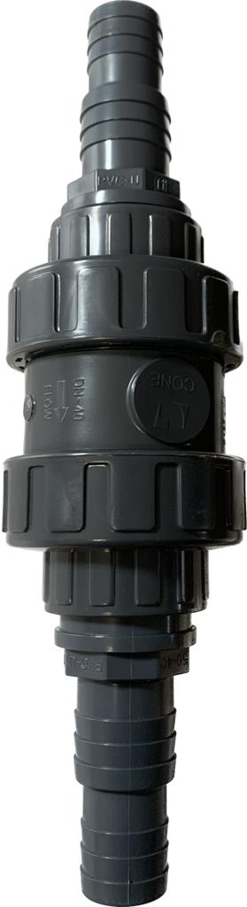 HANSCRAFT Bazénový zpětný ventil 32/38 mm - Zpětná klapka na bazénové hadice