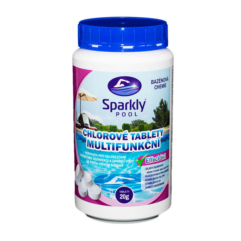 SparklyPool Sparkly POOL Multifunkční 5v1 MINI tablety 20g 1 kg