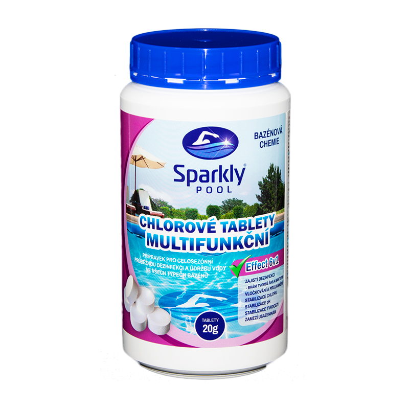 SparklyPool Sparkly POOL Multifunkční 6v1 MINI tablety 20g 1 kg