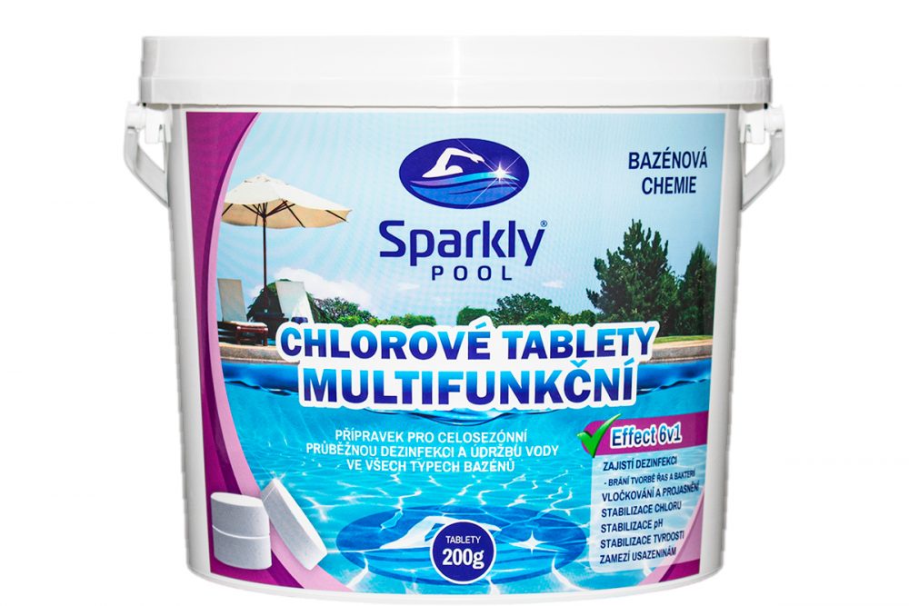 SparklyPool Sparkly POOL Multifunkční 6v1 tablety 200g 5 kg