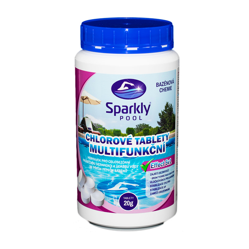 SparklyPool Sparkly POOL Multifunkční 5v1 MINI tablety 20g 1 kg