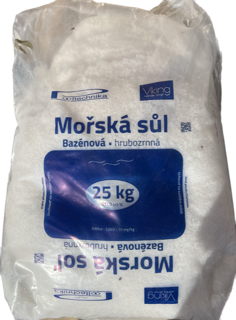 Vagnerpool Bazénová mořská sůl - poškozený pytel - 25 kg - Chorvatsko - pouze osobní odběr