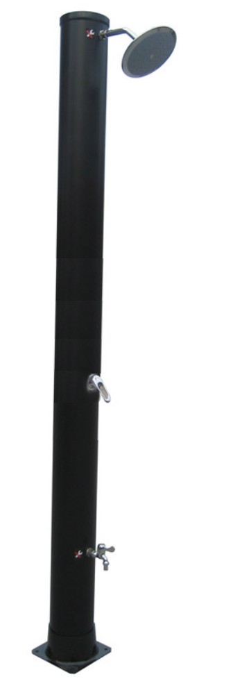 Bazénová solární sprcha černá 40l s oplachem nohou